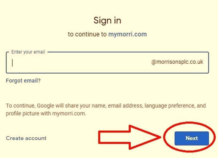 MyMorri-Sign In